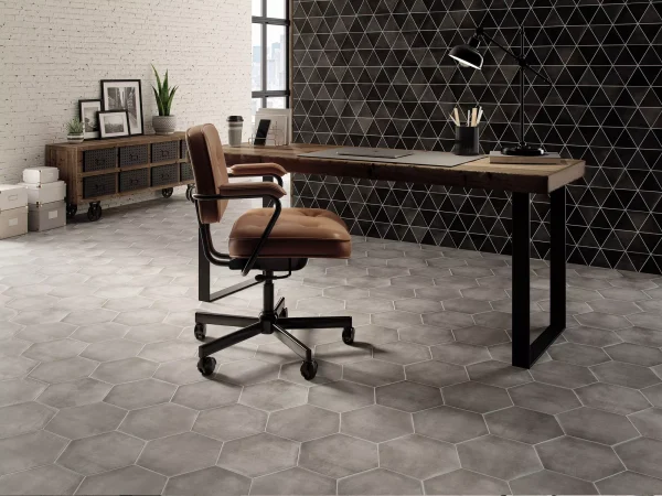 Ambiance carrelage CEMENTINE motifs géométriques – MagasinDeCarrelage – VAL D’OISE, FRANCE