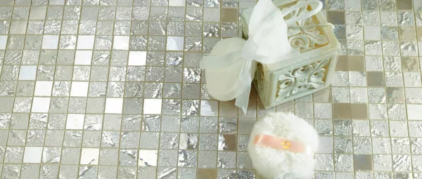 Mosaïque FOURSEASONS Summer, finition sable clair mate, style naturel et graphique.-MagasinDeCarrelage-VAL D'OISE,FRANCE
