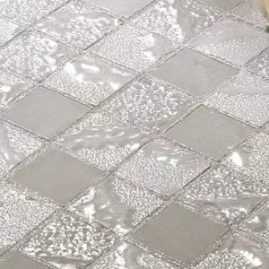 Mosaïque FOURSEASONS Summer, finition sable clair mate, style naturel et graphique.-MagasinDeCarrelage-VAL D'OISE,FRANCE