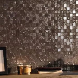 Mosaïque FOURSEASONS Summer, finition sable clair mate, style naturel et graphique-MagasinDeCarrelage-VAL D'OISE,FRANCE