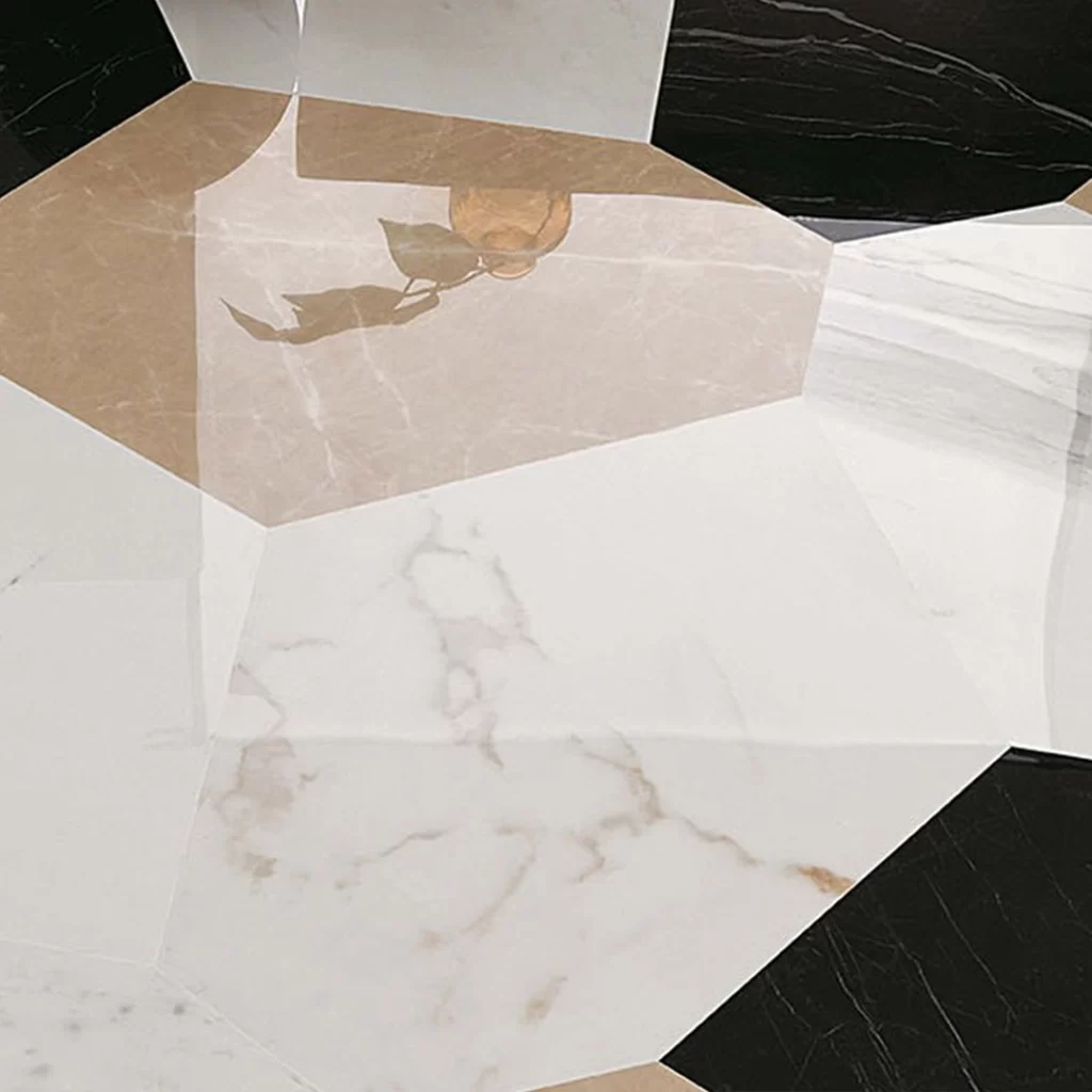 carrelage effet marbre haut de gamme pour intérieur chic - VAL D'OISE, FRANCE